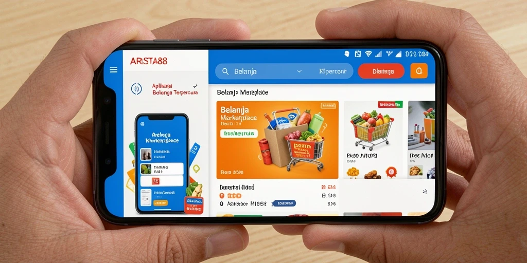 Antarmuka aplikasi ARISTA88 yang memudahkan pengguna dalam berbelanja.