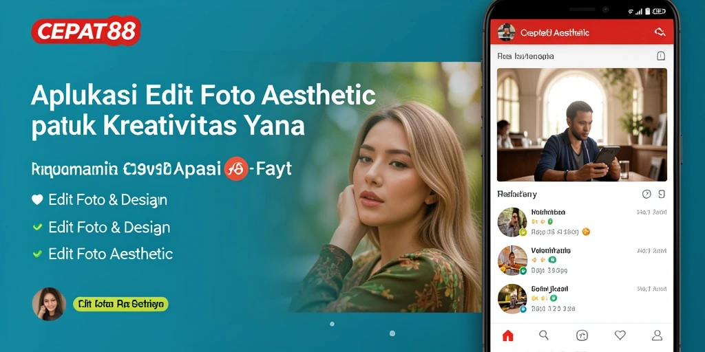Antarmuka pengguna yang intuitif dan fitur edit foto yang lengkap.
