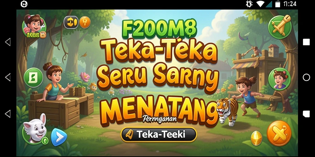 Tampilan antarmuka permainan F200M yang menarik dan interaktif.
