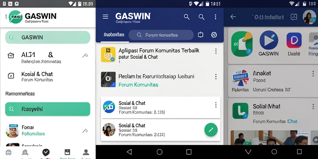 Tampilan antarmuka GASWIN yang menarik dan interaktif.