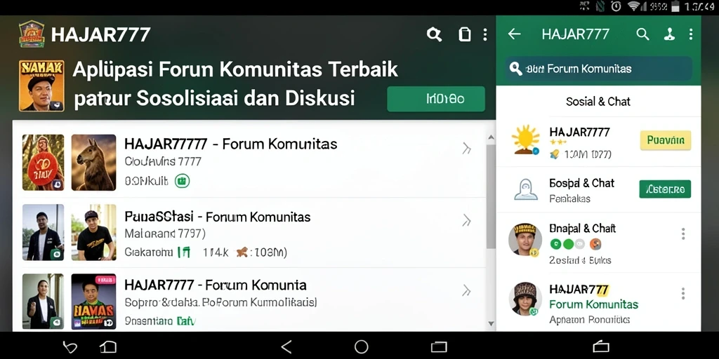 Tampilan antarmuka pengguna aplikasi HAJAR777 yang menarik.