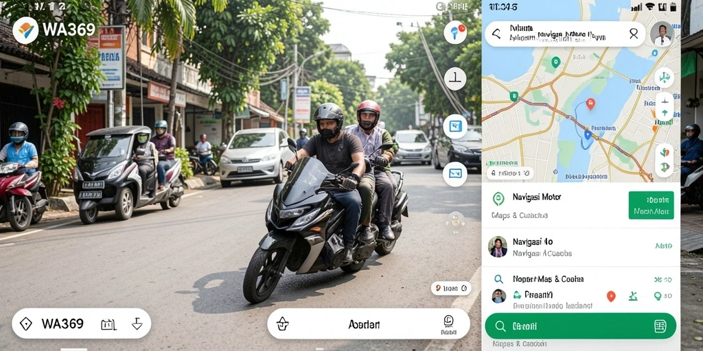 Antarmuka WA369 yang ramah pengguna untuk navigasi motor.